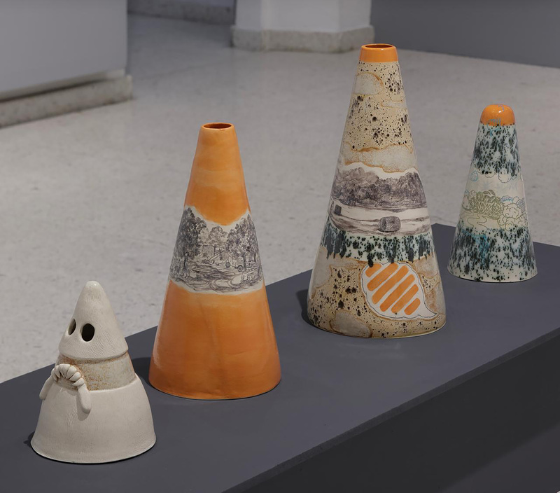Serie de cerámicas Desviación del camino